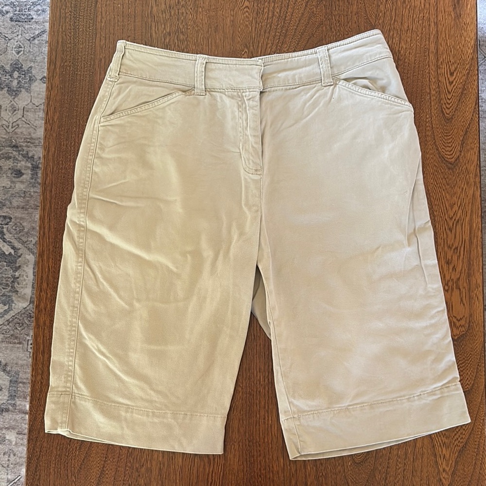 Jones New York Sport Stretch Women's Khaki Bermuda Shorts 4
